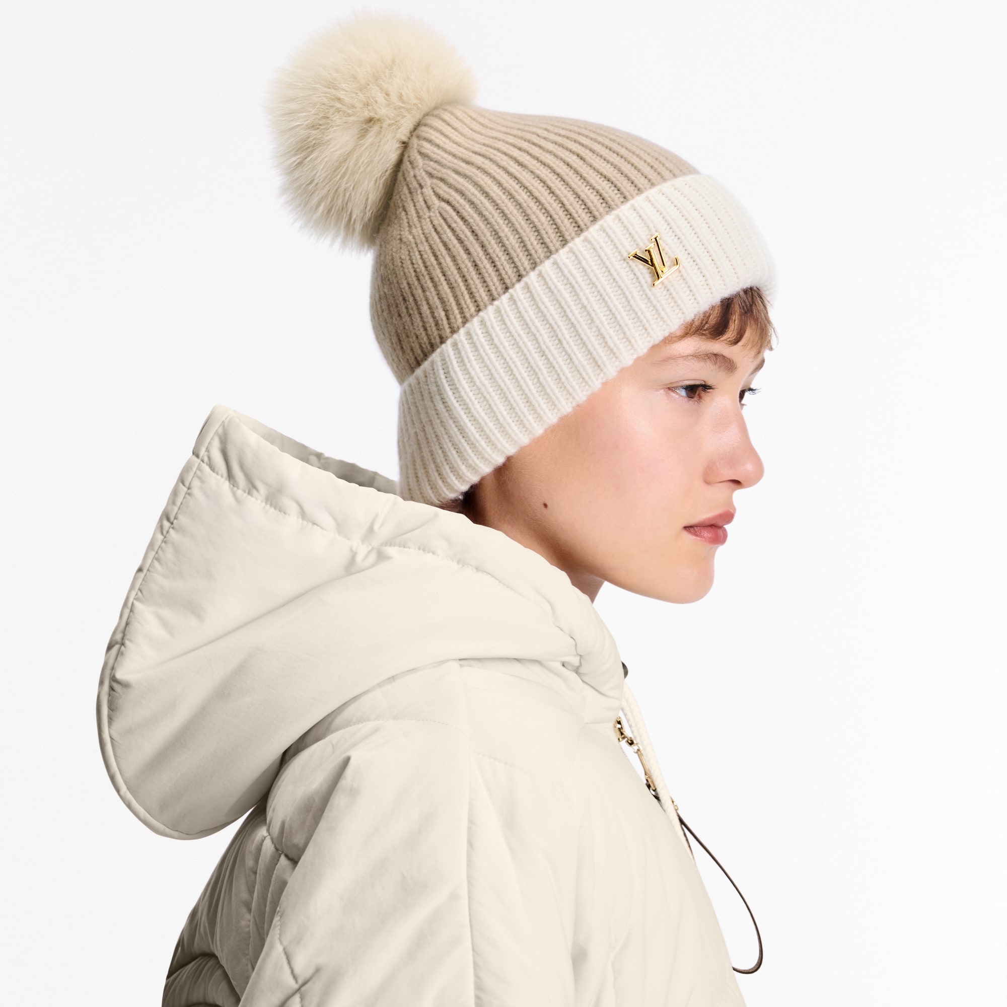 LV Cold Spark Beanie - Luxury S00 Beige | LOUIS VUITTON
